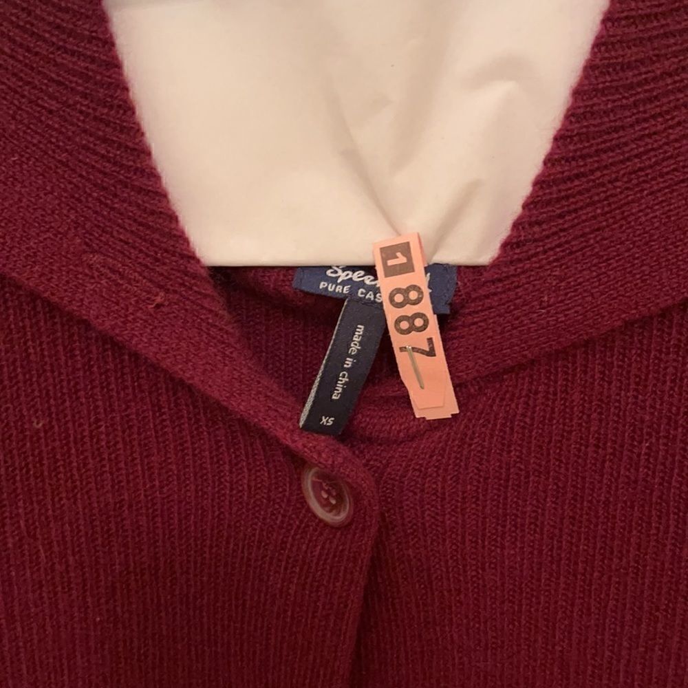 Splendid Red Cashmere Sweater XS - Picture 3 of 5